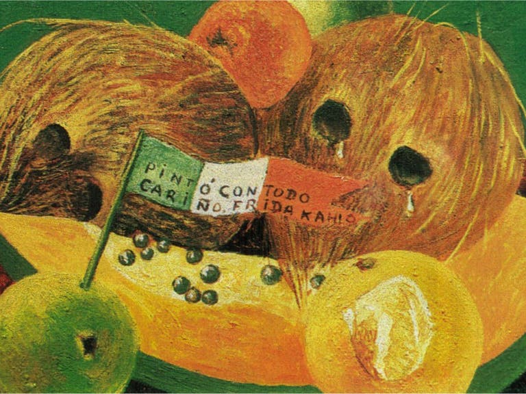Imagen de la obra "Cocos Llorando" de Frida Kahlo