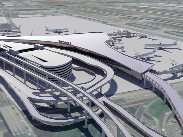 Rendering of Terminal 9 at LAX